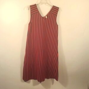 Love & Hanna Navy Red Stripe dress Size Medium